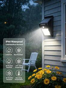 1pc LED Solar Motion Sensor Wall Light, Outdoor Solar Powered Security Light, 3 Lighting Modes Auto On/Off For Garden Yard Fence Garage Patio Street - Solar Wall Lamp - View 3