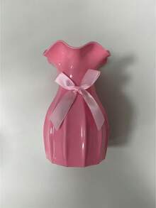 1pc Plastic Vase, White Unbreakable Flower Vase, Suitable For Tulips, Roses And Other Flowers, Home Decor, Living Room, Dining Table Gift, Birthday, Graduation, Back To School, Room Decor, Stationery, Vase, Glass Vase - Multicolor - View 9