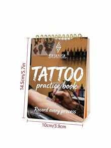 A5 Tattoo Practice Skin Notebook - 8 Cover Options, 1mm/2mm Thickness Realistic Skin Practice Book, Includes 4/10 Reusable Tattoo Practice Sheets, Suitable For Beginners And Artists A5 Spiral Bound Practice Notebook - View 5