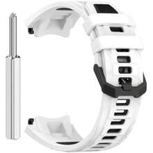 compatible con Amazfit T-Rex 3 Repuesto de Correa de Reloj de Silicona, Caucho Fácil de Abrochar para Relojes y Smartwatch NO241104 - Verde oliva negro - Ver 3