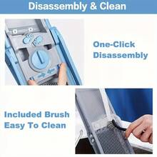Multifunctional Vegetable Slicer And Dicer, 3-In-1 For Shredding/Slicing/Dicing, With Hidden Blade Safety Design, Easy To Clean And Machine Washable, A Must-Have Tool For Home Chefs, Greatly Improving Prep Efficiency And Reducing Food Waste - View 7