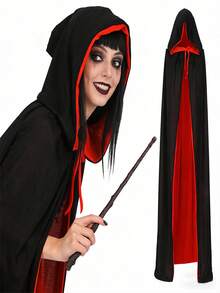 Áo choàng ma cà rồng Halloween unisex, áo choàng hai mặt hai lớp cổ đứng dành cho người lớn, trang phục hóa trang, dự tiệc Halloween, lễ hội hóa trang. - Xem 7