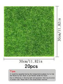 1/3/5pcs Vivid Green Artificial Grass Tiles, Ideal For DIY Decor, Realistic Texture And Detailed Leaf Effect, Perfect For DIY Projects, Birthday Gifts, Holiday Decorations, Miniature Fairy Gardens, Christmas And Easter Decorations - Multicolor - View 17