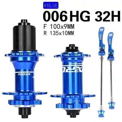 ARC Blue 006 HG 32H Front+Rear HUB MTB Bicycle Hub For 8/9/10/11 Eeds