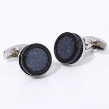 Men's Versatile, Exquisite And Sophisticated Round Cufflinks With A Touch Of Sophistication. Suitable For Workplace Commutes, Weddings, Banquets, Date Occasions And Formal Dresses. Father's Day Gift. - 1 - View 3