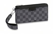 LOUIS VUITTON Zippy Canvas Clutch Card Holder, Wallet Regular Men's Gray Grey - Grey - View 1