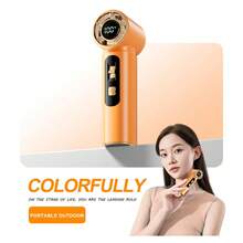 1pc M05 100-Level High Speed Handheld Fan, New USB Mini Portable Rechargeable Turbo Fan, 2000mAh - Multicolor - View 15