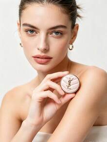 Pink Glow Cushion Foundation B10 Ivory SPF23 PA++ Hydrating Buildable Coverage Long-Lasting Brightening For Light Skin Tone Daily Travel Touch-Up 5g Mini Compact By Yves Saint Laurent - B10 - View 6