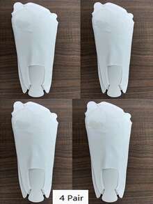 1/4 pares - Calcetines de mujer con cinco dedos y media palma anti-fricción, calcetines suaves y elásticos para la parte delantera del pie con suela antideslizante, calcetines sedosos para tacones altos, calcetines invisibles antideslizantes, calcetines de bajo empeine (sin cartón), primavera/verano, calcetines separadores de dedos para mujeres, calcetines ultra finos para mocasines de damas, calcetines invisibles antideslizantes de bajo empeine, calcetines con amortiguación para aliviar la fatiga, adecuados para tacones altos, calcetines de dedos - Multicolor - Ver 19