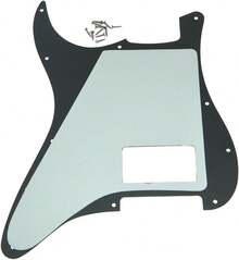 KAISH 11 Hole ST/Strat Style One Humbucker Guitar Pickguard Scratch Plate For Delonge Stratocaster/Strat Matte Black 1 Ply - ColorJ - 查看 3