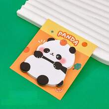 4pcs Cartoon Panda Shaped Sticky Notes, Cute Memo Notepad - Multicolor - View 4