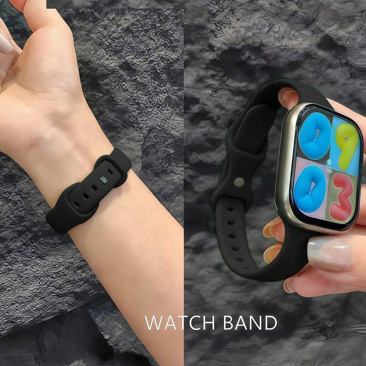 适用于 38mm、40mm、41mm、42mm、44mm、45mm、46mm、49mm 表盘的超薄表带，男女通用，运动硅胶表带，纤薄腕带，适用于 Series 11、10、9、8、SE、7、6、5、4、3、2、1 和 Ultra。 - 38/40/41/42mm(Series 10 11) - 查看 20