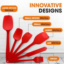 6pcs High Heat Resistant Non-Stick Silicone Baking & Cooking Utensil Set, Dishwasher - Multicolor - View 2