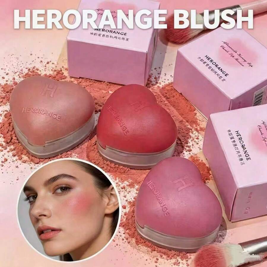 HERORANGE Multi-Use Lip & Cheek Tint Dual Purpose Matte Brighten Skin Tone Long Lasting Easy Blend Starter Friendly Daily Dating Makeup, Ideal Holiday & Birthday Gift For Women