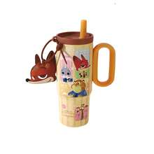 Disney 迪士尼動物方城市 Judy 與 Nick 316不鏽鋼保溫隨行杯，大容量吸管杯，時尚情侶聯名款，辦公室與居家使用禮物，咖啡與冰飲杯 - 彩色 - 查看 10