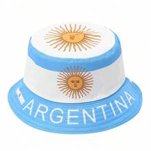 1件 2026世界盃混搭國旗水桶帽，適合足球迷的禮物，法國國旗圖案水桶帽，運動迷遮陽帽，法文字印花水桶帽，國旗風格戶外水桶帽 - A - 查看 7