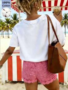 Women T-Shirts - White - View 3