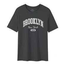 Imported Direct Printing Machine, Men's Short Sleeve T-Shirt Made Of Pure Long Fiber Pima Cotton, 50 Thread Count, With A Lightweight Luxury Finish. - 黃色 - 查看 12