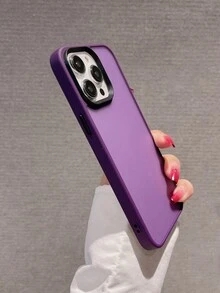 極簡紫色啞光硬殼壓克力手機殼，適用於 iPhone 18 Pro Max/18 Pro/18/17 Pro Max/17 Pro/17 Air/17/16/16 Pro Max/16 Plus/16 Pro/16E/15/15 Pro Max/15 Pro/15 Plus/11/12/13/14 Pro Max/XS/XR/11 Pro/11 Pro Max/12 Pro/12 Pro Max/13 Pro/13 Pro Max/14 Pro/14 Pro Max，強化加厚啞光硬殼壓克力材質 - 紫色 - 查看 4