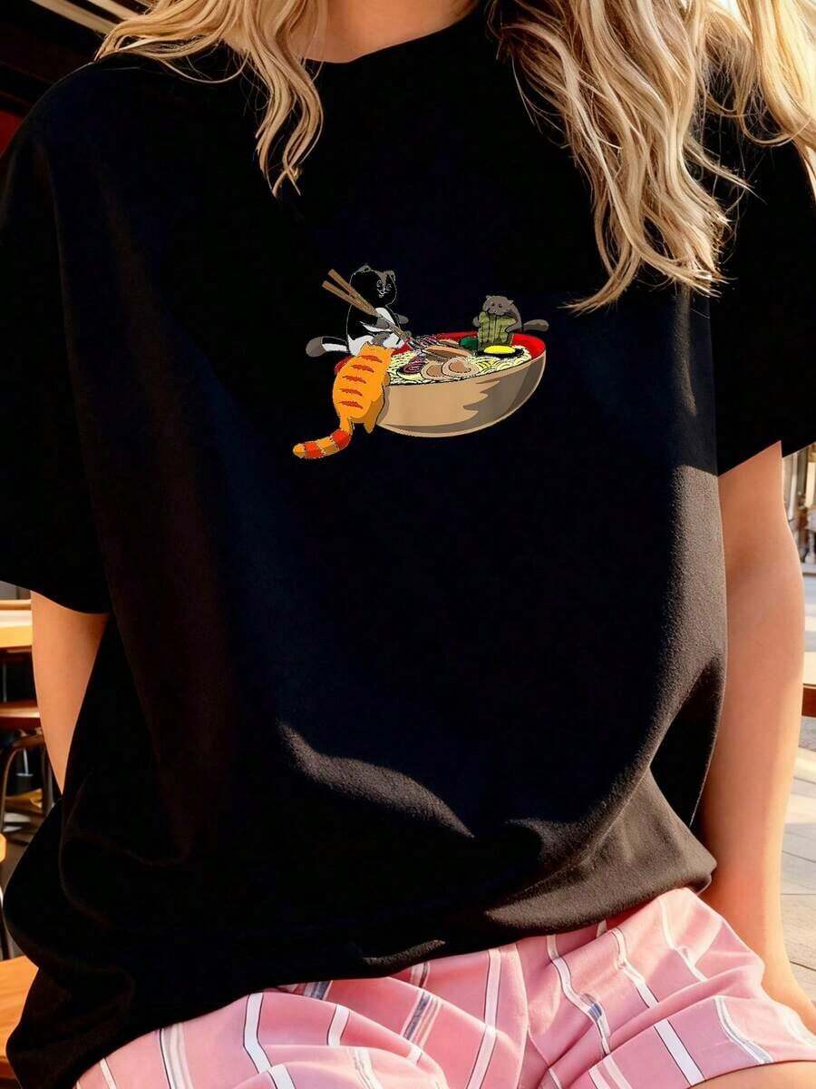 Cool Casual T-Shirt With A Print That Reflects The Characteristics Of The Scorpio Personality. - 黑色 2 - 查看 1