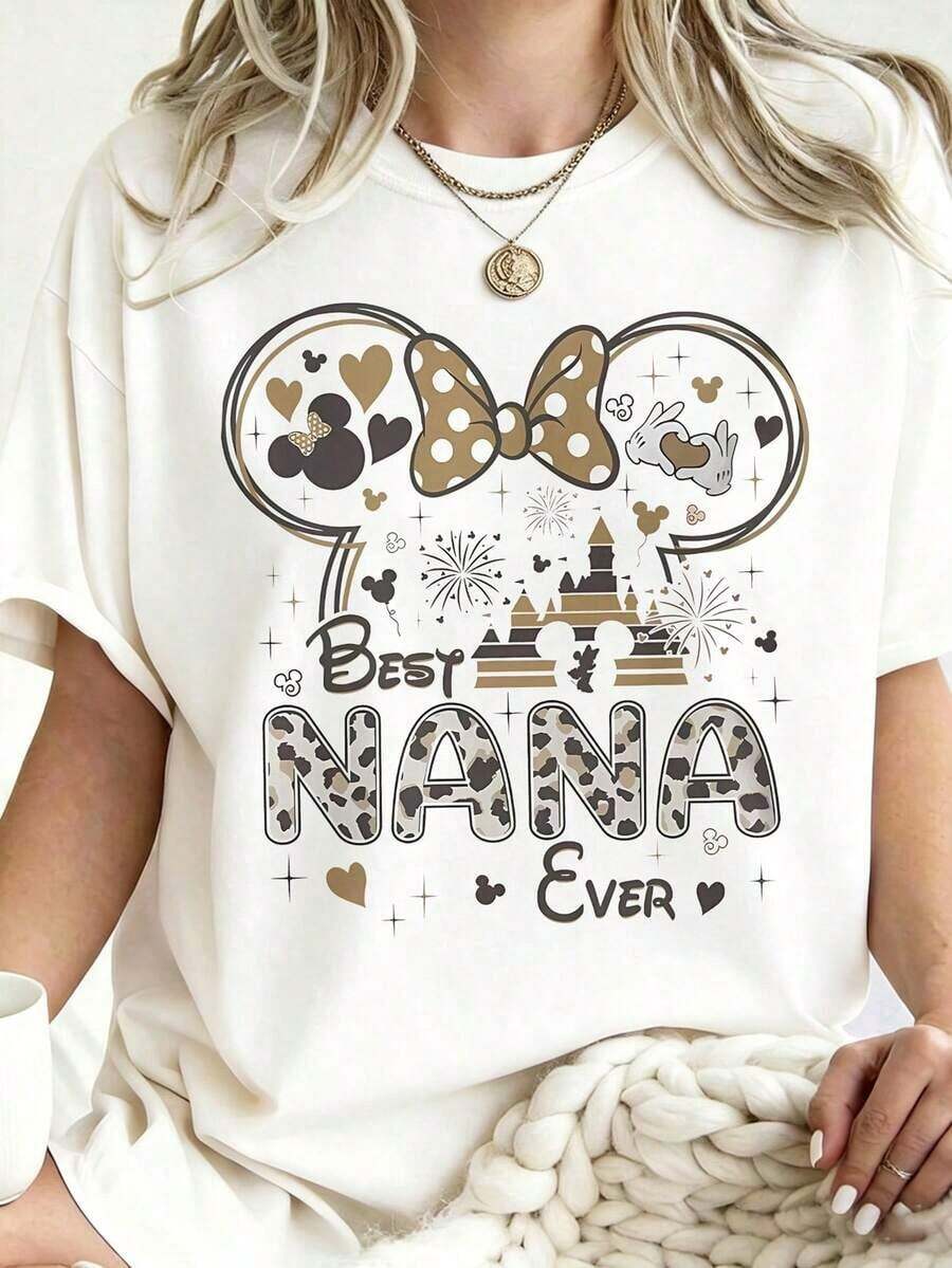 Disney Cartoon Round Head NANA Printed T-Shirt, Suitable For Daily Wear, Easy To Wear In Summer, Micro-Elastic, Soft Round Neck Casual Daily Shirt, Round Neck Summer Sweatshirt, Both Men And Women, Loose Version, Holiday Gift.--Disneys Disneyland Paris The Magic Kingdom Disneyesque The House Of Mouse Mickey Mouse Empire Modest Summer Outfits Take That T Shirt Summer Coord Tops For Women Summer Summer Clothes Women Summer Clothes Summer Tops Summer Tops Women Summer Co Ord Summer Top Summer Outfits White Top Black Top Holiday Outfits For Women Tops For Women Summer Holiday Gifts Valentine's Day Gifts Earth Day Gifts Oktoberfest Gifts Summer Bank Holiday GiftsDisney Oversized T-Shirt - trắng - Xem 1