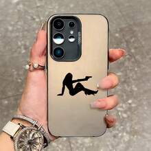 Funda para Teléfono - Funda de Teléfono Estampada Plateada a Color, Moderna y Única con Diseño de Chica Disparando, para A53/A54/A55/A52/A35/A34/A33/A32/A25/A24/A23/A15A/14/A13/A05S/S20/S26 FE/S22 Ultra/S23/S23 Ultra/S24/S24 FE/S24 Plus/S24 Ultra - Color 1 - Ver 1