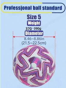 1pc Unisex Match, Youth Student Training, Dirt-Resistant & Easy To Clean, Wear-Resistant Standard No.5 Hand-Stitched Soccer Ball, Suitable For Outdoor, Indoor, Beach, Lawn, Cement Grounds In Multiple Colors - Multicolor - View 2