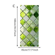 1/4pcs Stained Glass Static Cling Window Film Privacy Rhombus Geometric Pattern Non-Adhesive Heat Control UV Blocking Removable Decorative Glass Sticker For Home Office Bathroom Decor - Diamond-shaped Privacy Film - View 13