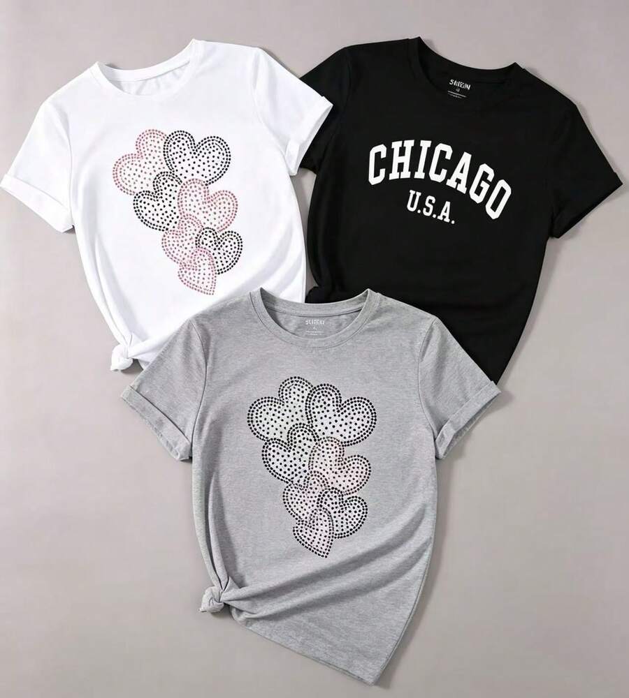 Elija entre 3 estilos de ropa casual de algodón de alta calidad. En  caliente, destaca la personalidad y es de moda. 1 pieza, 2026, Camiseta casual de música para mujer - Camiseta blanca con estampado de guitarra, batería y acordes de piano - Top gráfico MORAT para conciertos, atuendos diarios - Camiseta lavable y no transparente, moda de primavera, diseño divertido, tela cómoda, ropa con temática musical, para entusiastas de la moda, camiseta de algodón puro de alta calidad de 220g con estampado minimalista, tela suave y transpirable, cómoda y holgada, adecuada para uso diario, ideal para ropa casual de oficina, apariencia diaria de primavera y verano, diseño elegante y juvenil, ropa de hombre, conjuntos para vacaciones, verano, camisas, camisa blanca, camisetas gráficas, tops de verano, top negro, tops para salir. - Blanco - Ver 1