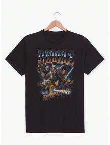 : Rebels - Camiseta 'Rebeldes se Juntam à Rebelião' unissex, casual para o dia a dia, de manga curta, tecido macio e amigável à pele para conforto durante todo o dia. - Preto - Ver 7