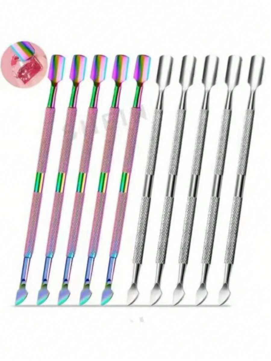 1pc Stainless Steel Double-Headed Nail Clipper, Professional Durable Manicure & Pedicure Tool For Fingers And Toes - Multicolor - View 1