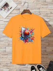 Camiseta de algodón para niños Shooting - Naranja - Ver 6