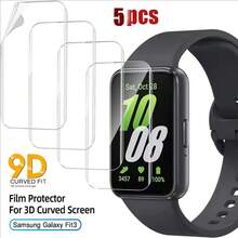 5片裝 Galaxy Fit 3 柔軟親膚水凝膠螢幕保護貼，防刮保護膜，非玻璃手錶保護殼 - 5件 - 查看 11