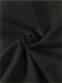 Loose-Fit, Round-Neck, Short-Sleeved T-Shirt In Solid Color, 100% Cotton - A Summer Essential With Bon Jovi Vibes. - Black - View 7