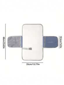 1pc Foldable Portable Baby Diaper Changing Pad, Multifunctional Diaper Changing Station - Multicolor - View 8