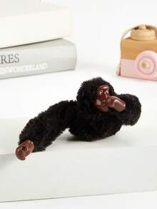 Cute Plush Monkey Keychain, Long Arm Cartoon Animal Pendant, Soft Bag Charm, Backpack Decoration, Car Keychain Accessory, Gift - Multicolor - View 12