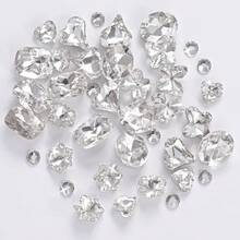 12 Pieces Of 3D Clear Crystal Nail Stickers Mixed With Oval Diamonds, Butterflies, Hearts And Round Rhinestones For Nail Decoration. - 淡紫色 - 查看 6