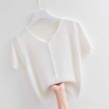 Women Lightweight Cardigans - Skin Powder - View 2