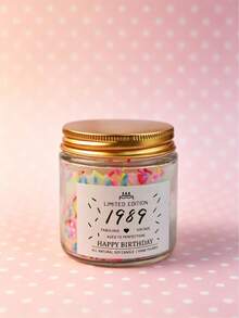 Candy Jar Candle, Personalized Birth Year Candy Scented Candle, 1985-2005 All Years Covered Vintage Jar Candle, Sweet Fragrant Decor, Retro Nostalgic Home Decor, Soothing Aroma, Atmosphere-Enhancing Item, Suitable For Men, Women, Couples Birthday, Holiday Gifts And Commemorative Occasion Decor, Also Suitable For Car, Home, Office, Travel, Gym And Event Occasions. Perfect Gift For Friends And Family - Multiple Styles - View 26