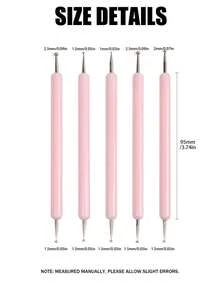 Bộ dụng cụ làm móng chuyên nghiệp 15/35 món, bao gồm bút chấm, cọ vẽ, bút vẽ móng acrylic, phù hợp để thiết kế móng & chăm sóc móng - Nhiều màu - Xem 6