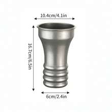 1 Pc Vintage Silver 304 Steel Cup 700ml Rolled Edge Camping Mug - Multicolor - View 13