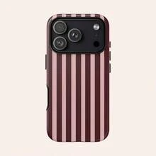 1 Stylish Phone Case, Does Not Include Lanyard Or Stand. Pink And Orange Striped Phone Case, Compatible With 17, 16, 15, 14, 13, 12, 11 Pro Spring. - 紅色 - 查看 4