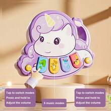 Children's Interactive Cartoon Electronic Music Toy, Multi-Function Early Education Enlightenment Music Box With Colorful Buttons - Multicolor - View 5