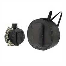 12-14 Inch Single Layer Thickened Drum Bag, Black - Black - View 2