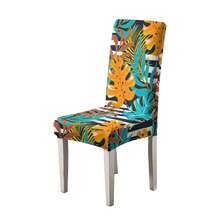 1/2/4/6pcs Printed Chair Covers, Dining Chair Seat Protector, Suitable For Home Or Party, All Season Use - Multicolor - View 12