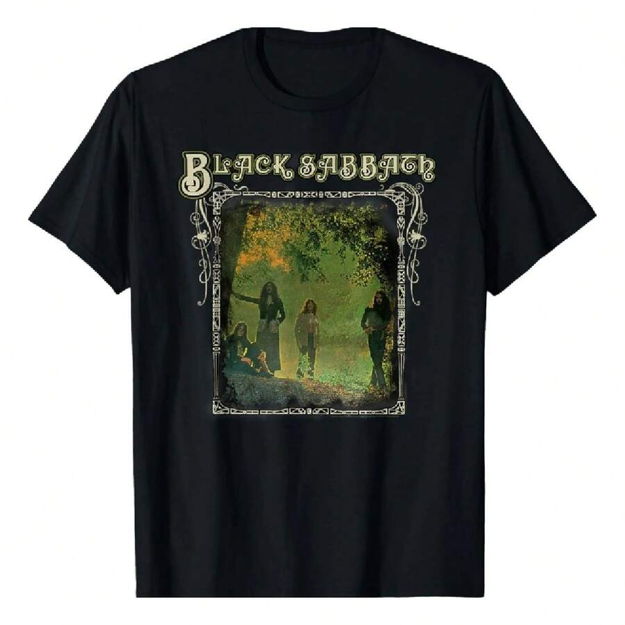 Black Official Trees T-Shirt With Photo Frame - Black - View 1