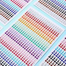 900pcs/1800pcs Gem Stickers Craft Jewelry - Self-Adhesive Rhinestone Stickers, Handmade Gem Rhinestone Stickers, Acrylic Shiny Heart-Shaped Stickers, Craft Supplies Suitable For DIY Craft Decoration - Shiny Acrylic Rhinestones For Jewelry Making, Hair Accessories, Home Craft Materials, Handmade Rhinestones, Crystal Decoration For Crafts, Gifts And Decor With Design Stickers - Multicolor - View 3