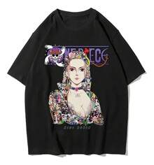 Harajuku Sum Print T-Shirts - Black - View 6