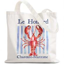 Blue Beach Handbag, Blue Coastal Coral Shell Starfish - 彩色 - 查看 1