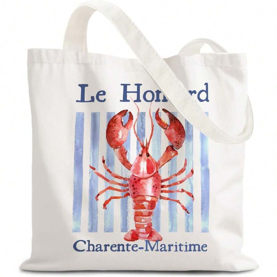 Blue Beach Handbag, Blue Coastal Coral Shell Starfish - 彩色 - 查看 1